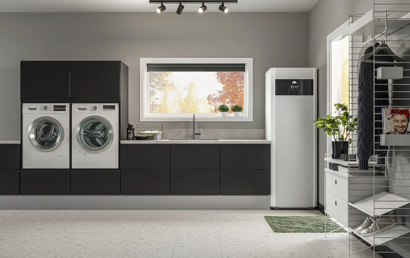 CTC šilumos siurblys pagalbinėje patalpoje